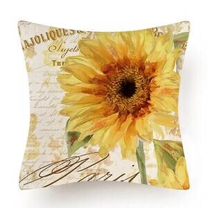 Sunflower‎ in Paris Pillowcase NWOT